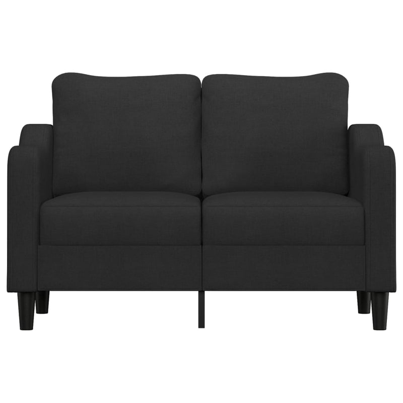vidaXL 2-Seater Sofa Black 120 cm Fabric