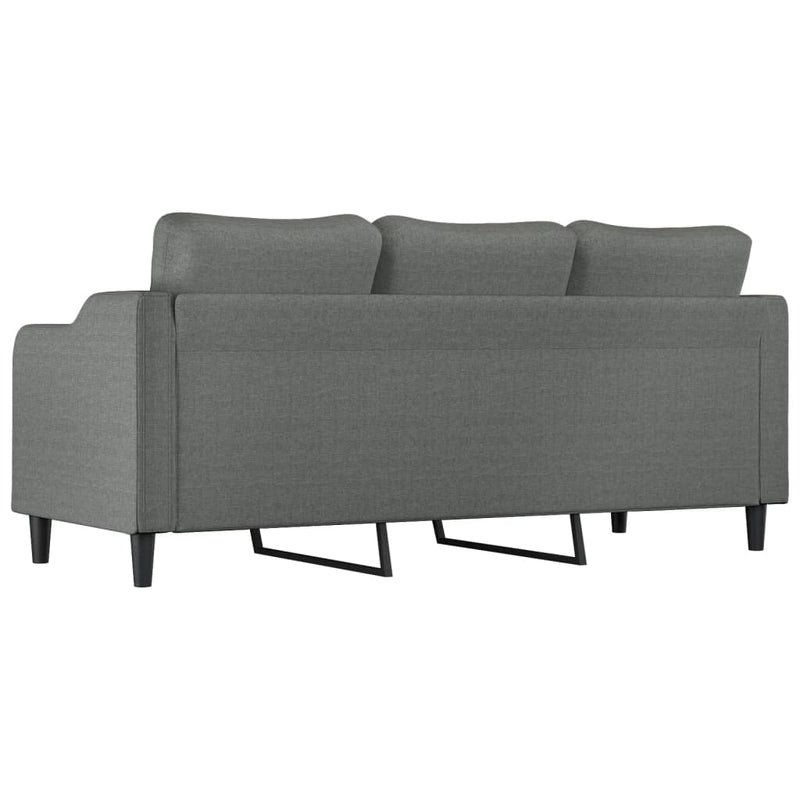 vidaXL 3-Seater Sofa Dark Grey 180 cm Fabric