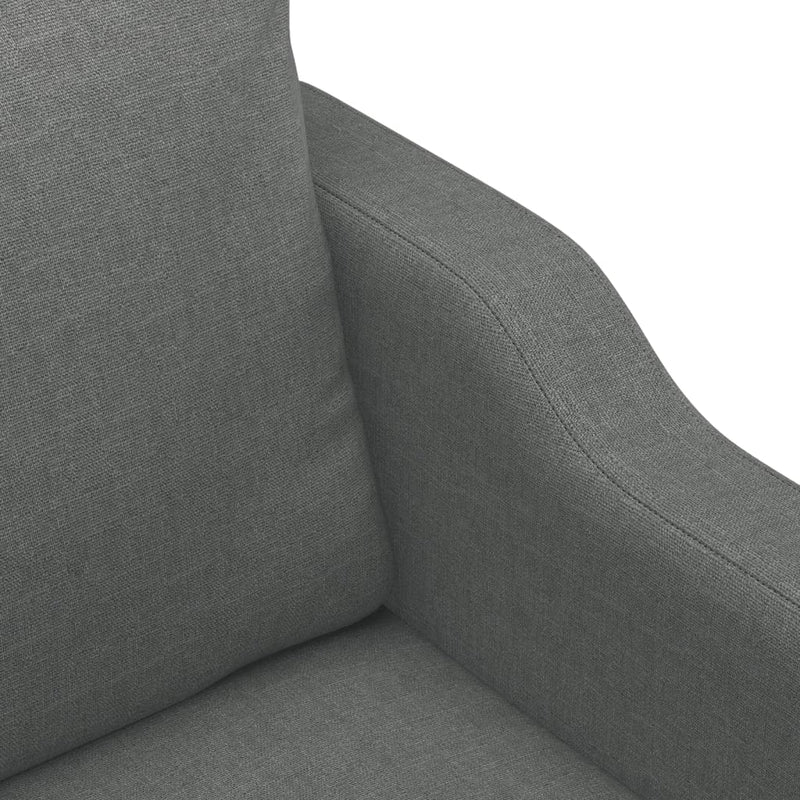vidaXL 3-Seater Sofa Dark Grey 180 cm Fabric