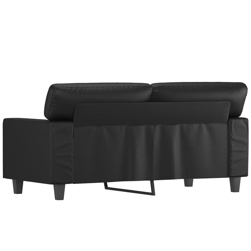 vidaXL 2-Seater Sofa Black 120 cm Faux Leather