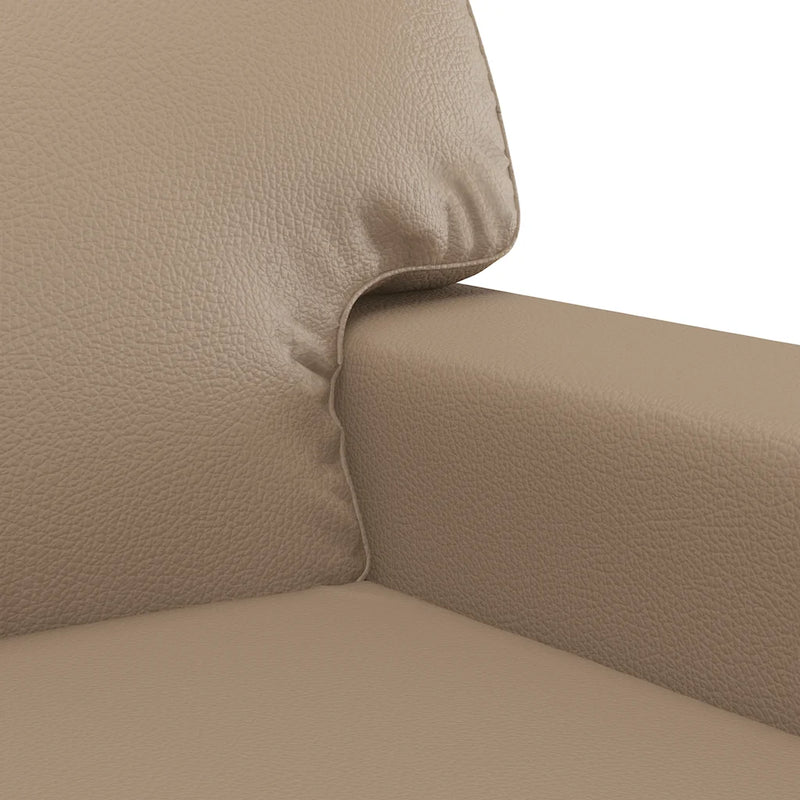 2-Seater Sofa Cappuccino 120 cm Faux Leather