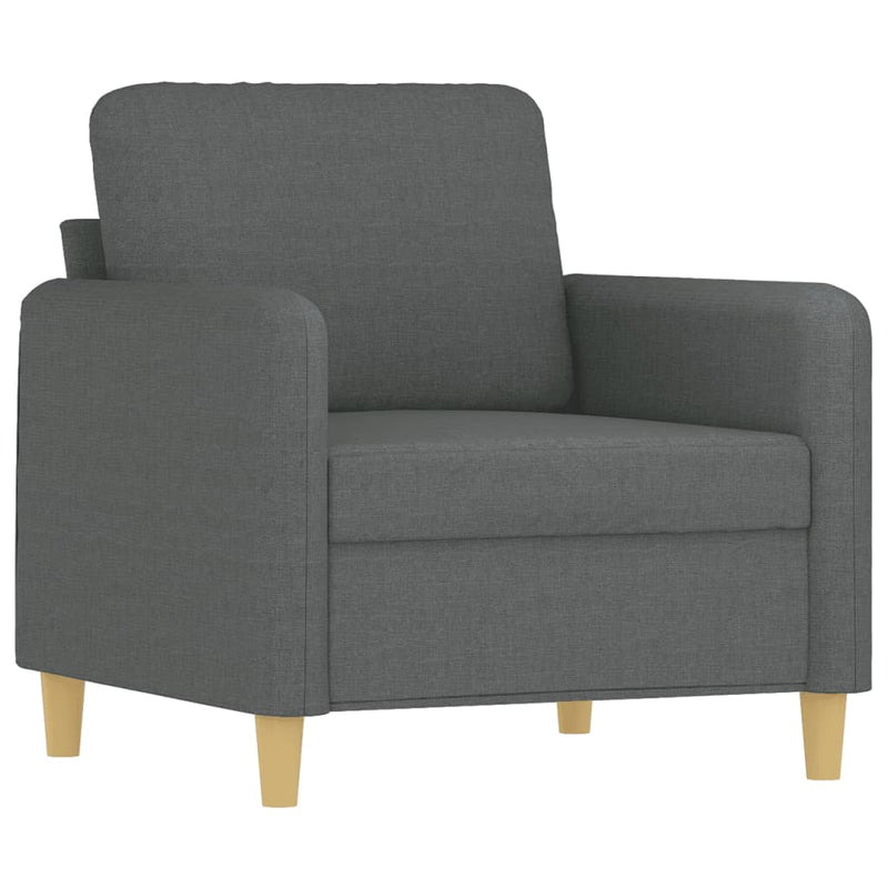 vidaXL Sofa Chair Dark Grey 60 cm Fabric