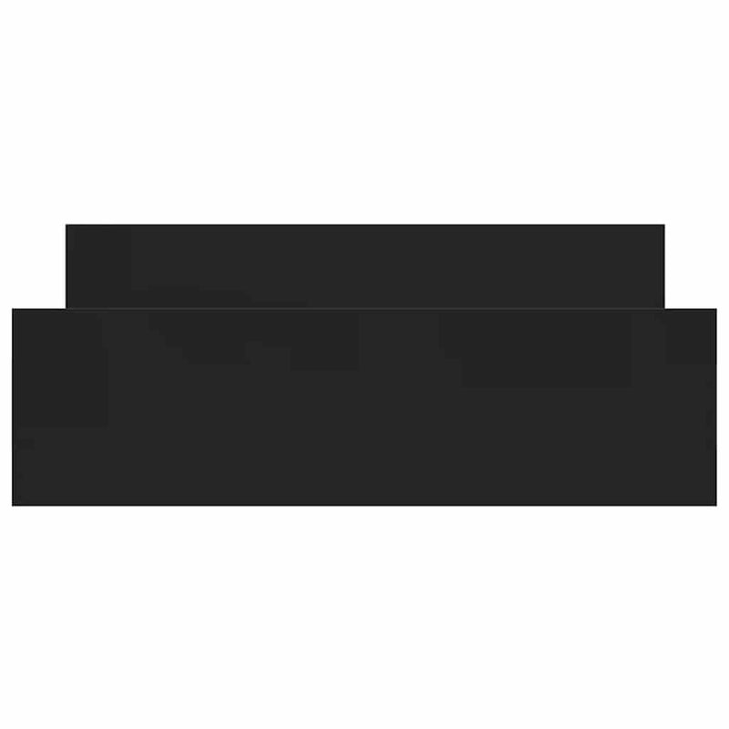 vidaXL Bed Frame without Mattress Black 150x200 cm