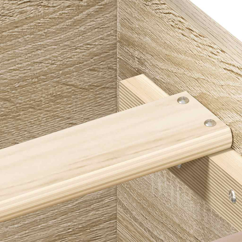 vidaXL Bed Frame without Mattress Sonoma Oak 150x200 cm