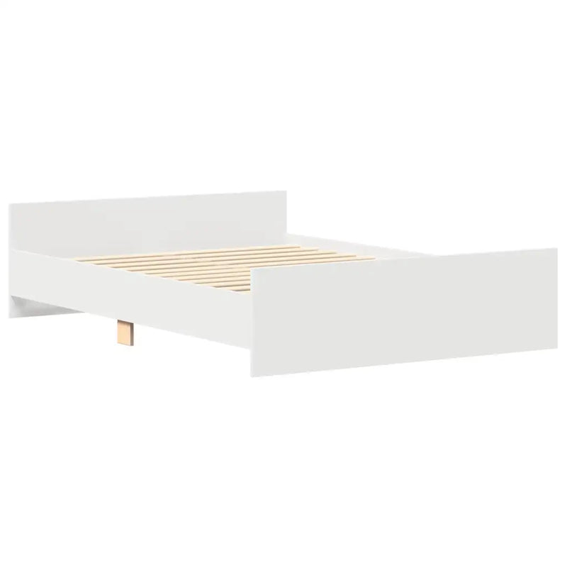 Bed Frame without Mattress White 135x190 cm