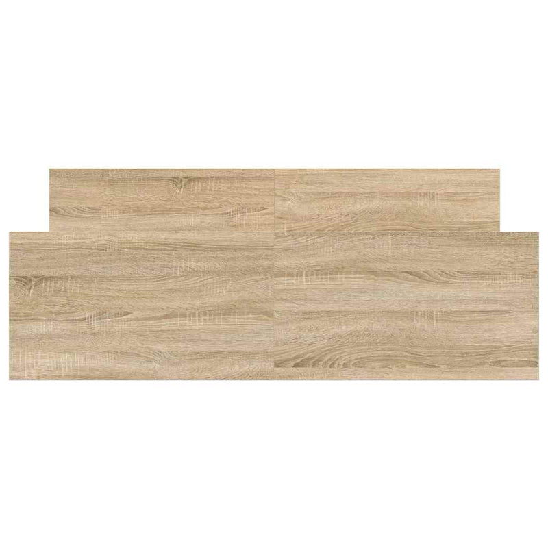 vidaXL Bed Frame without Mattress Sonoma Oak 135x190 cm