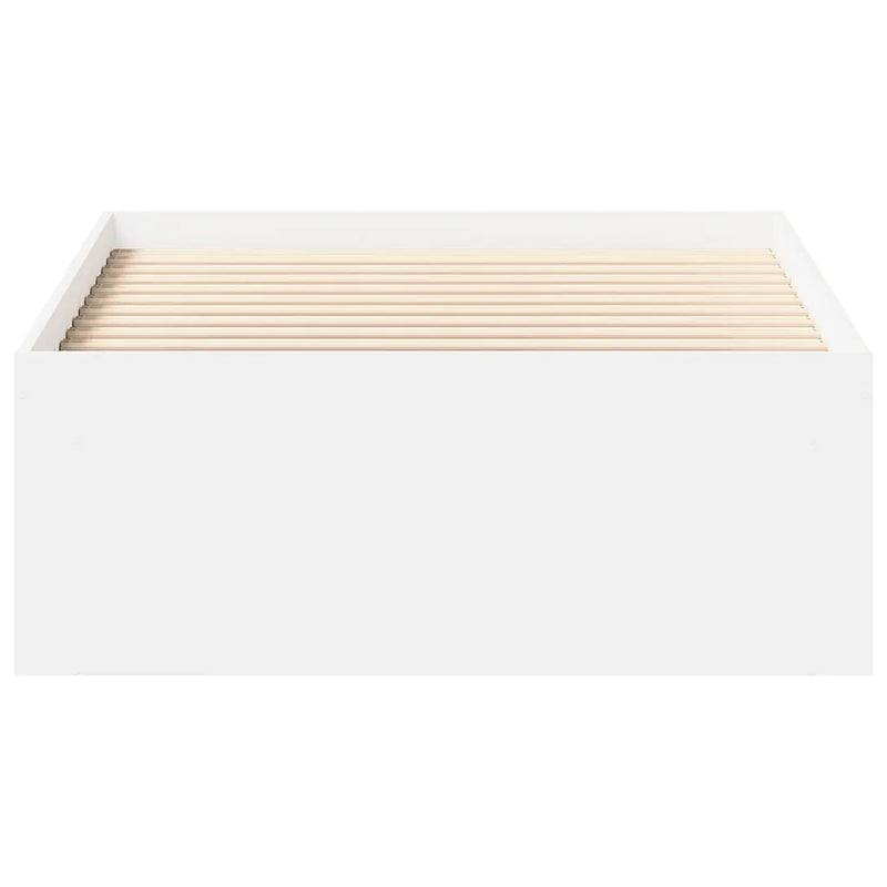 Bed Frame without Mattress White 90x190 cm