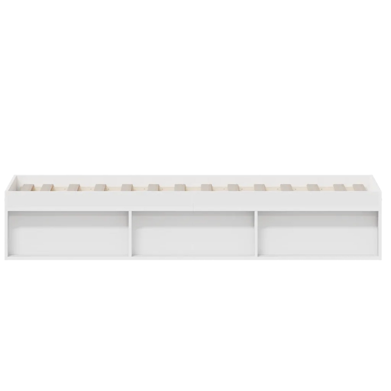 Bed Frame without Mattress White 90x190 cm