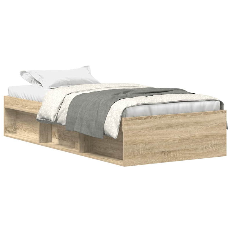 vidaXL Bed Frame without Mattress Sonoma Oak 90x190 cm