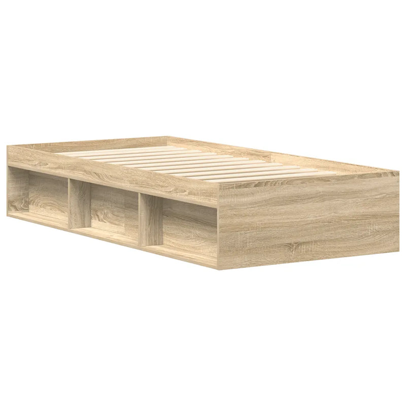 Bed Frame without Mattress Sonoma Oak 90x190 cm