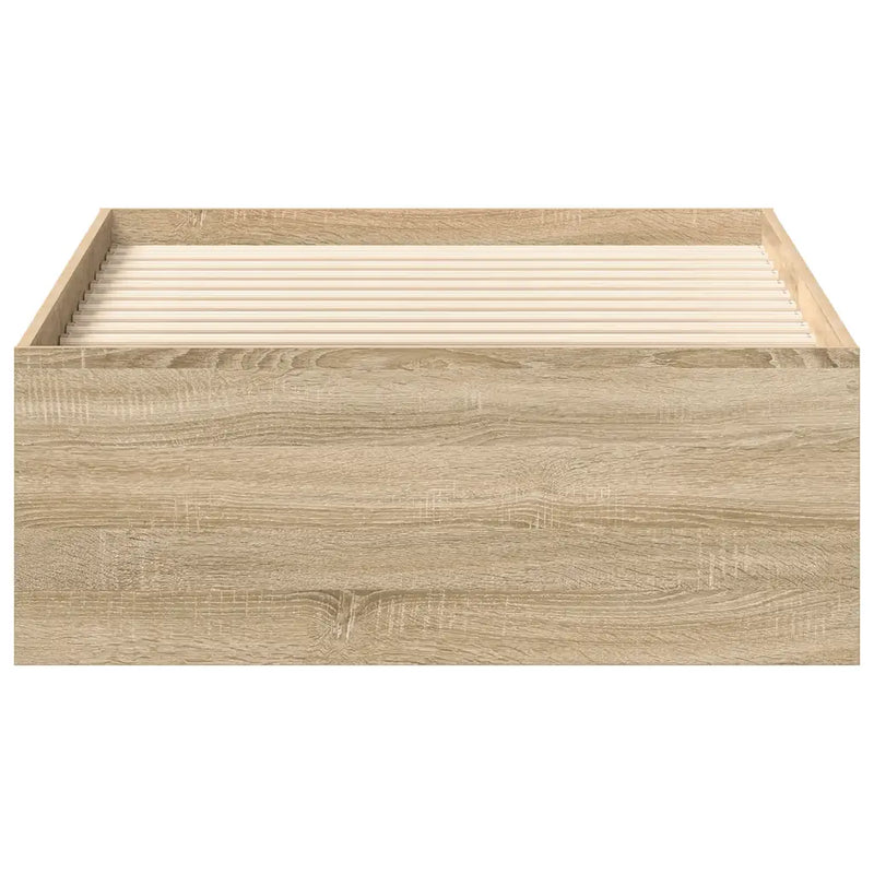Bed Frame without Mattress Sonoma Oak 90x190 cm