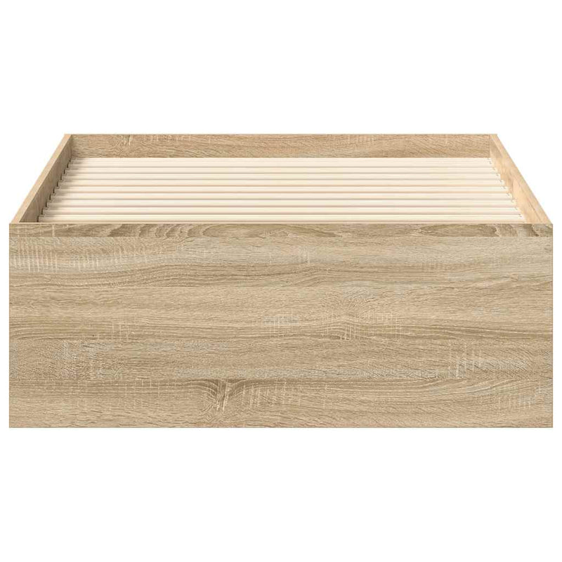 vidaXL Bed Frame without Mattress Sonoma Oak 90x190 cm