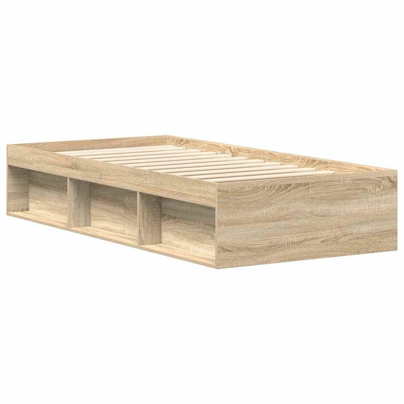 vidaXL Bed Frame without Mattress Sonoma Oak 90x190 cm