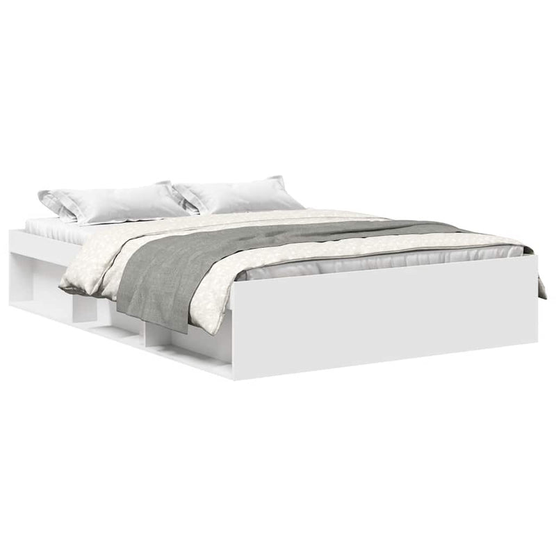 vidaXL Bed Frame without Mattress White 150x200 cm