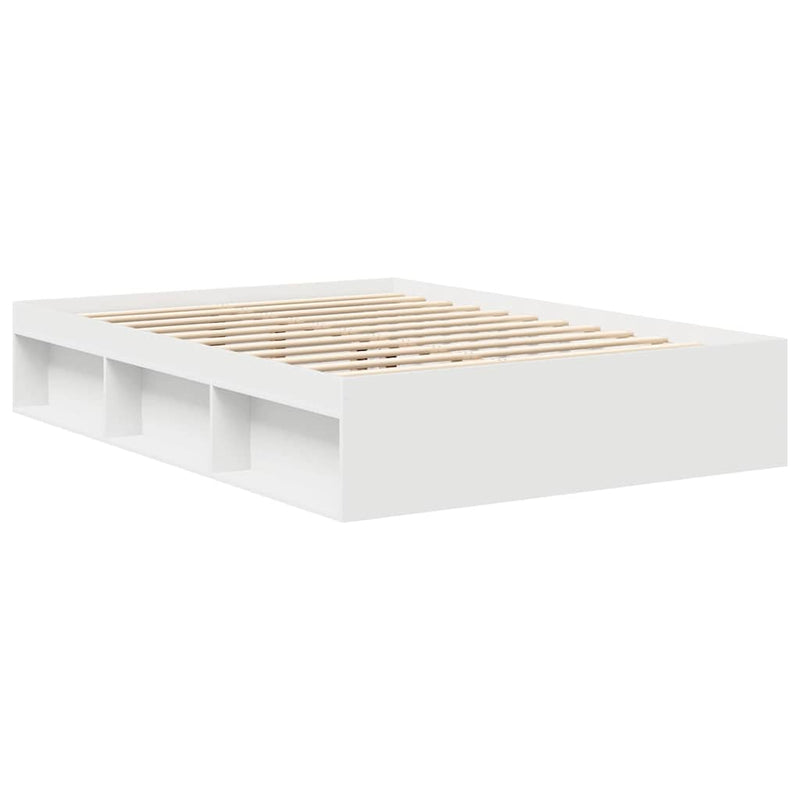 vidaXL Bed Frame without Mattress White 150x200 cm