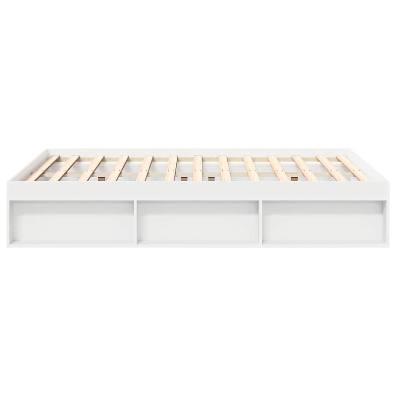 vidaXL Bed Frame without Mattress White 150x200 cm