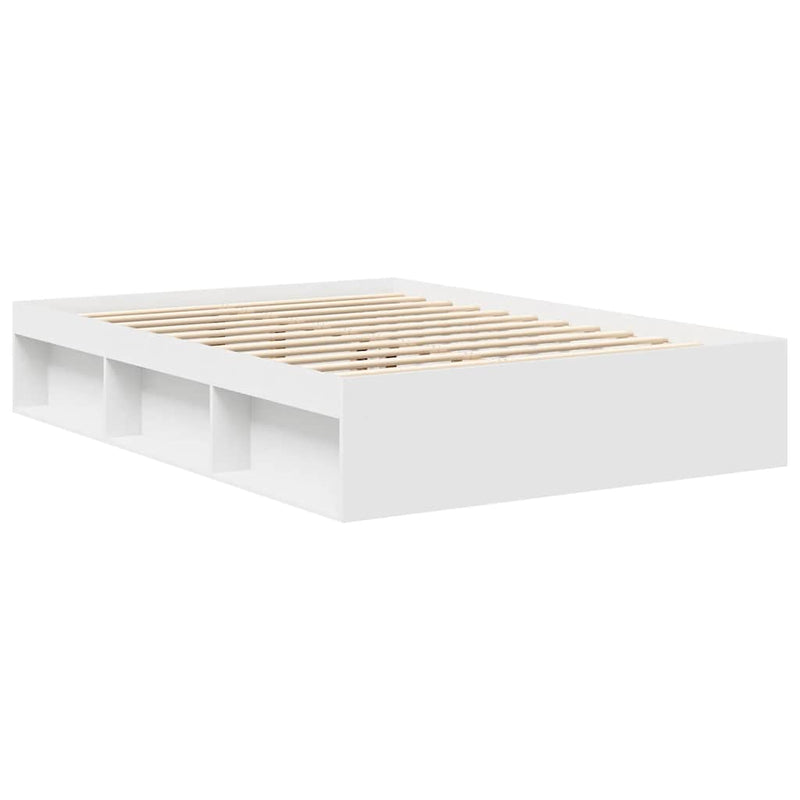 vidaXL Bed Frame without Mattress White 150x200 cm