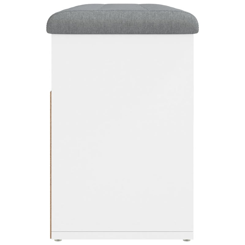 vidaXL Shoe Bench White 82x32x45.5 cm Engineered Wood