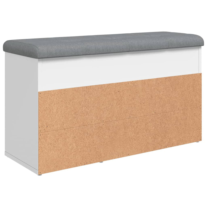 vidaXL Shoe Bench White 82x32x45.5 cm Engineered Wood