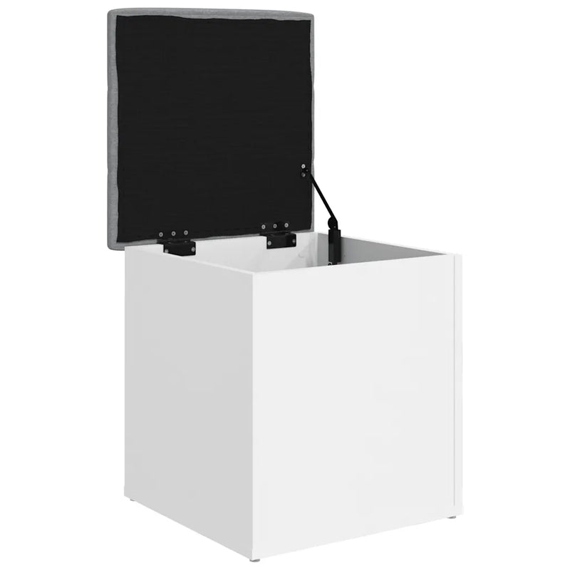 Storage Bench White 42x42x45 cm Engineered Wood