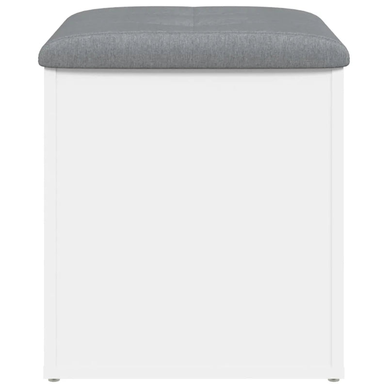 Storage Bench White 42x42x45 cm Engineered Wood