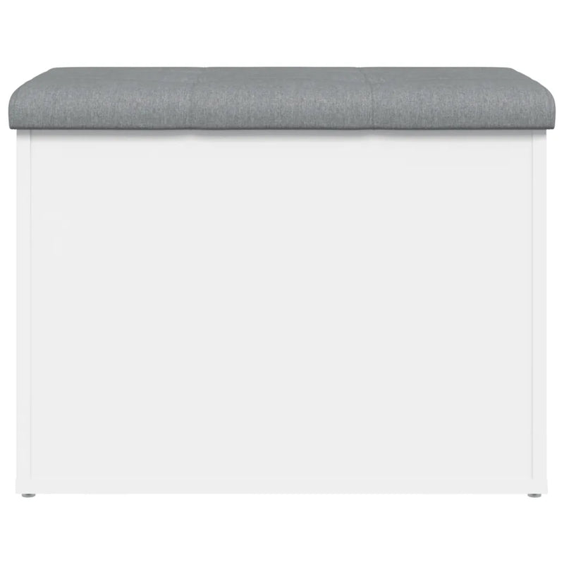 Storage Bench White 62x42x45 cm Engineered Wood