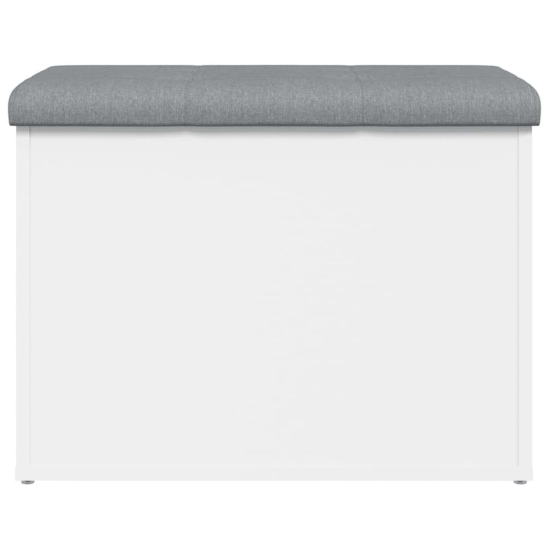 vidaXL Storage Bench White 62x42x45 cm Engineered Wood