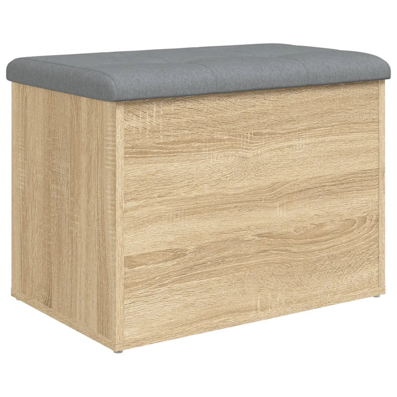 Storage Bench Sonoma Oak 62x42x45 cm Engineered Wood