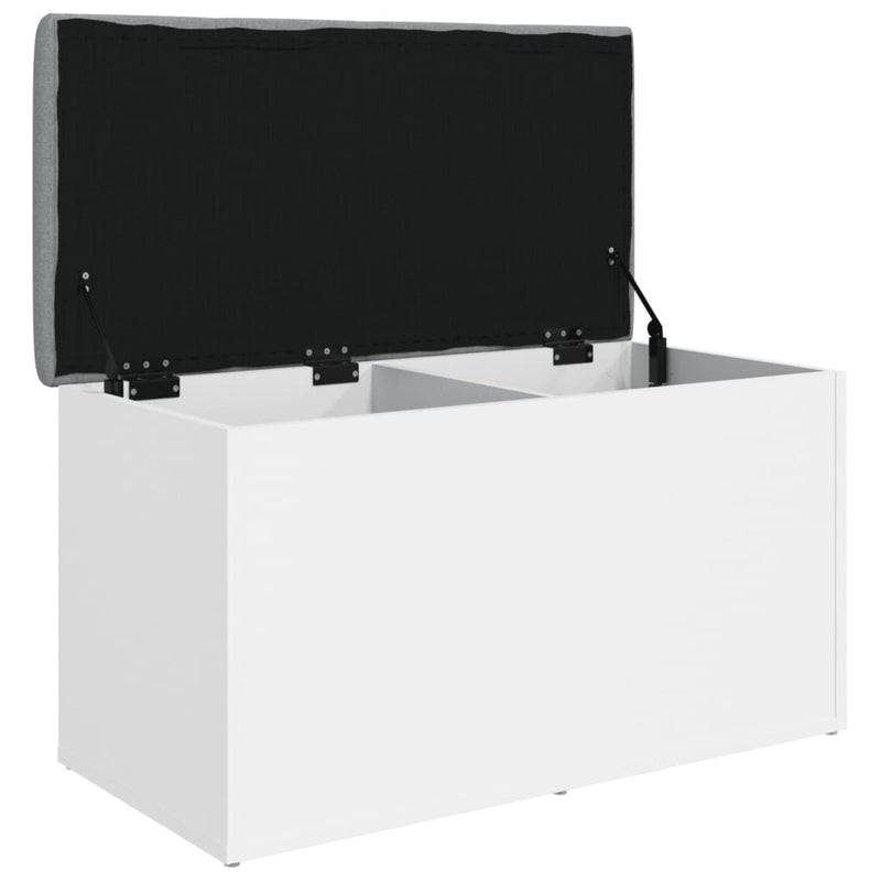 vidaXL Storage Bench White 82x42x45 cm Engineered Wood
