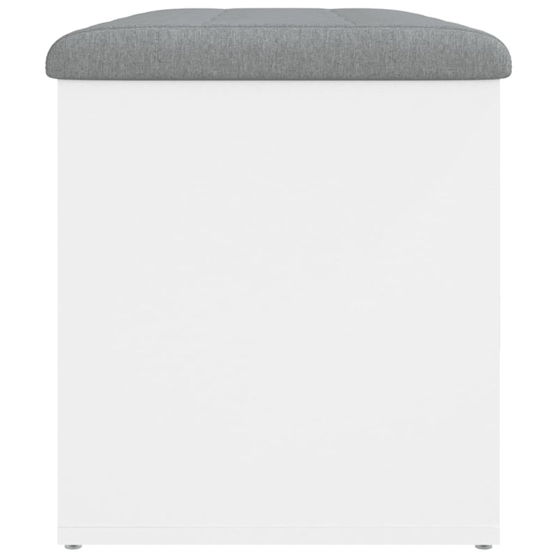 vidaXL Storage Bench White 82x42x45 cm Engineered Wood
