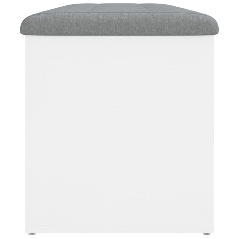 vidaXL Storage Bench White 102x42x45 cm Engineered Wood