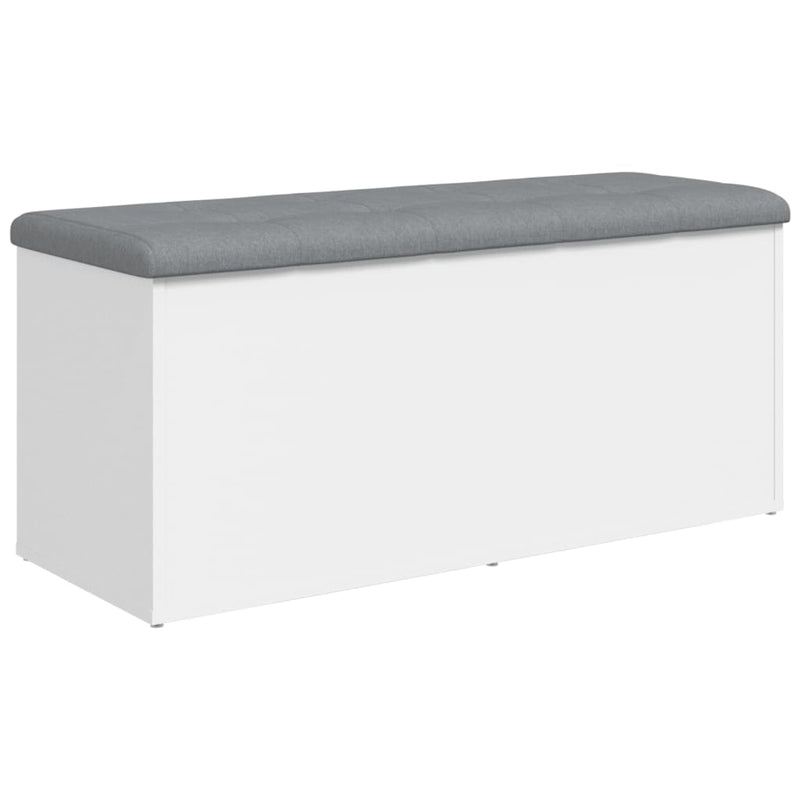 vidaXL Storage Bench White 102x42x45 cm Engineered Wood