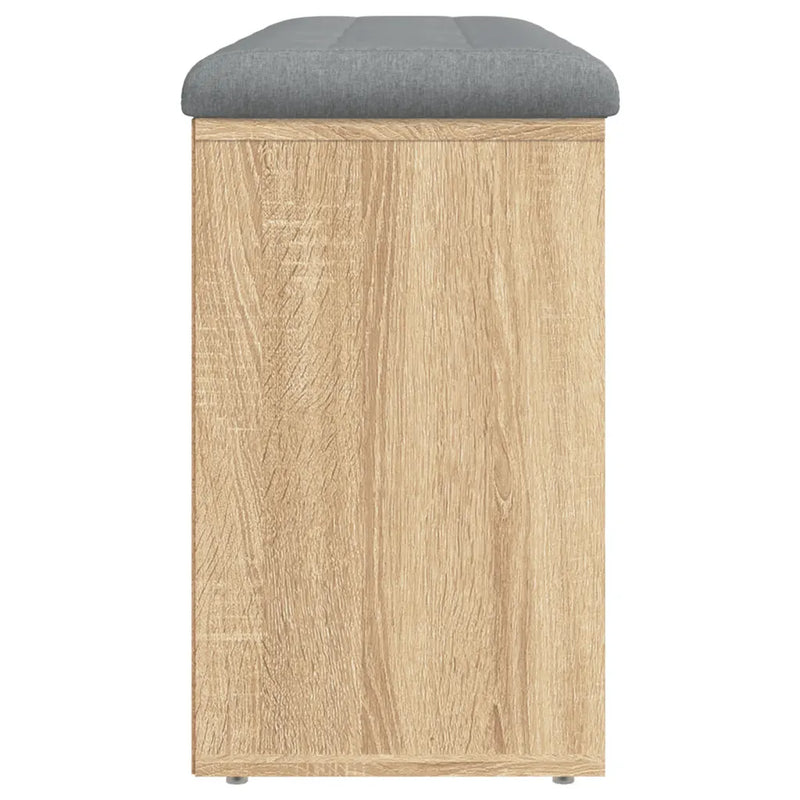 Shoe Bench Sonoma Oak 102x32x50 cm Engineered Wood