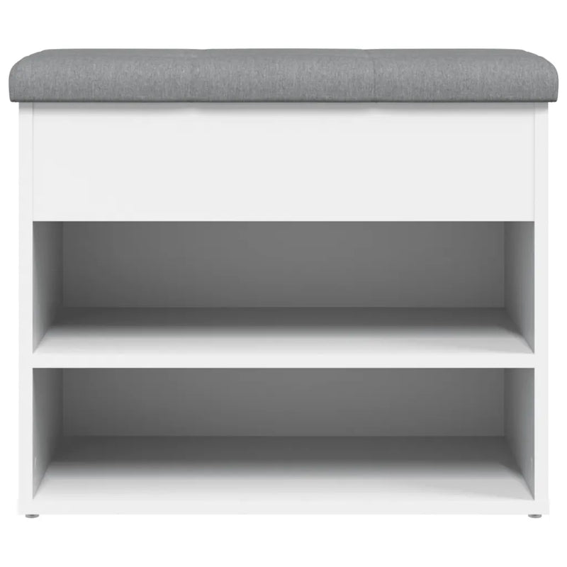 Shoe Bench White 62x32x50 cm Engineered Wood
