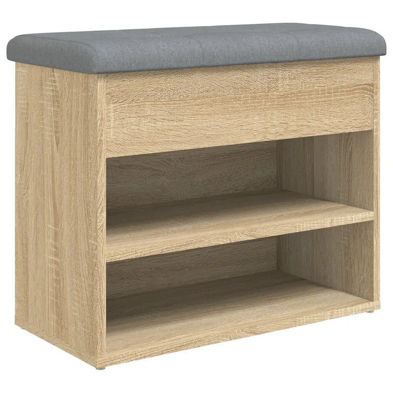 Shoe Bench Sonoma Oak 62x32x50 cm Engineered Wood