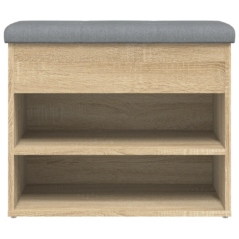 Shoe Bench Sonoma Oak 62x32x50 cm Engineered Wood