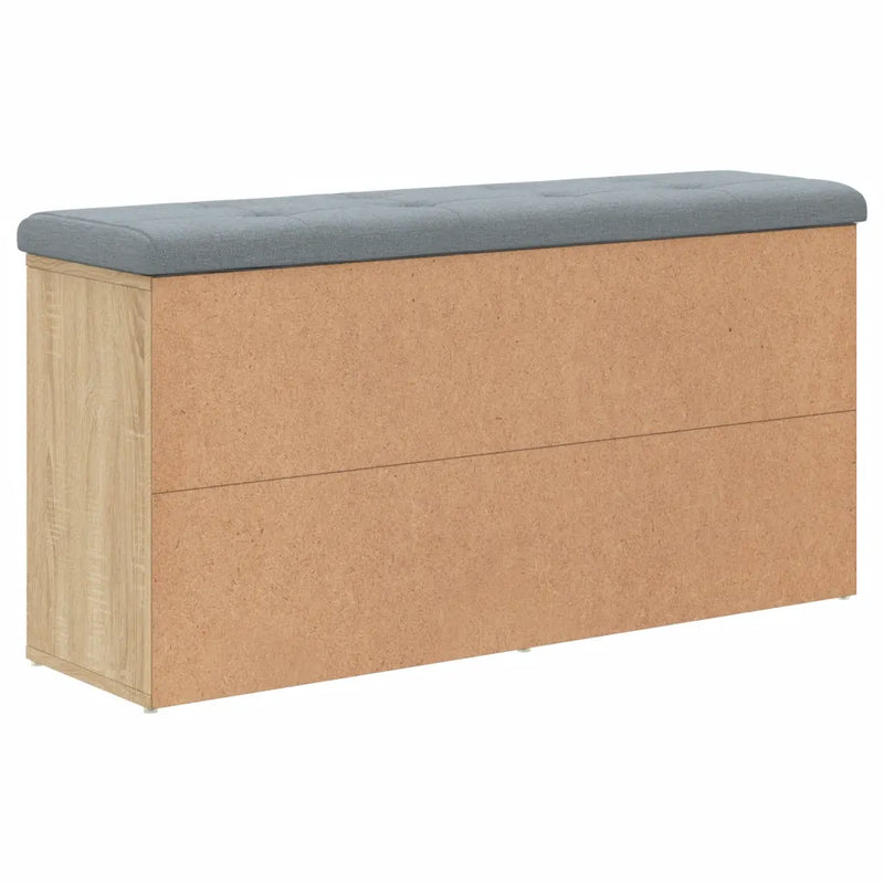 Shoe Bench Sonoma Oak 102x32x50 cm Engineered Wood