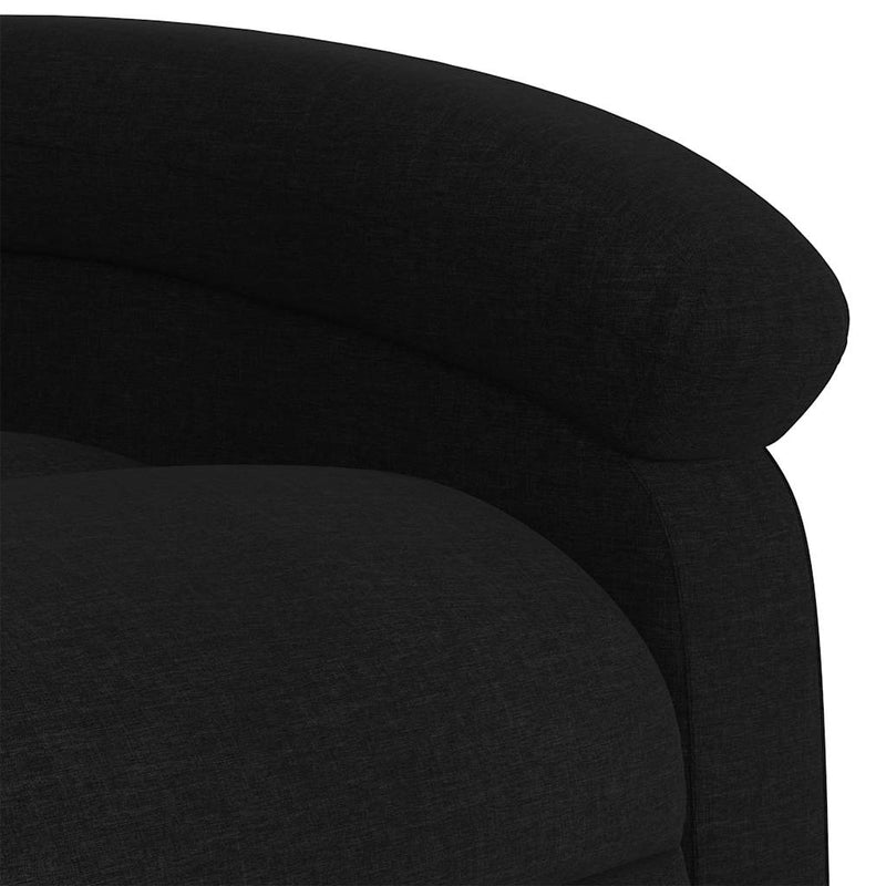 vidaXL Stand up Massage Recliner Chair Black Fabric