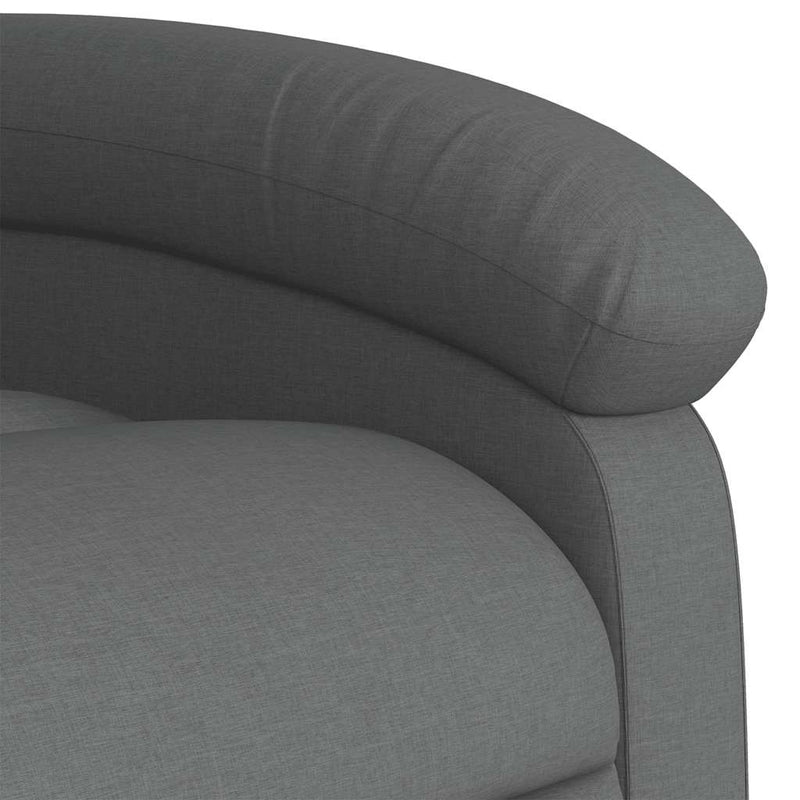 vidaXL Electric Stand up Massage Recliner Chair Dark Grey Fabric