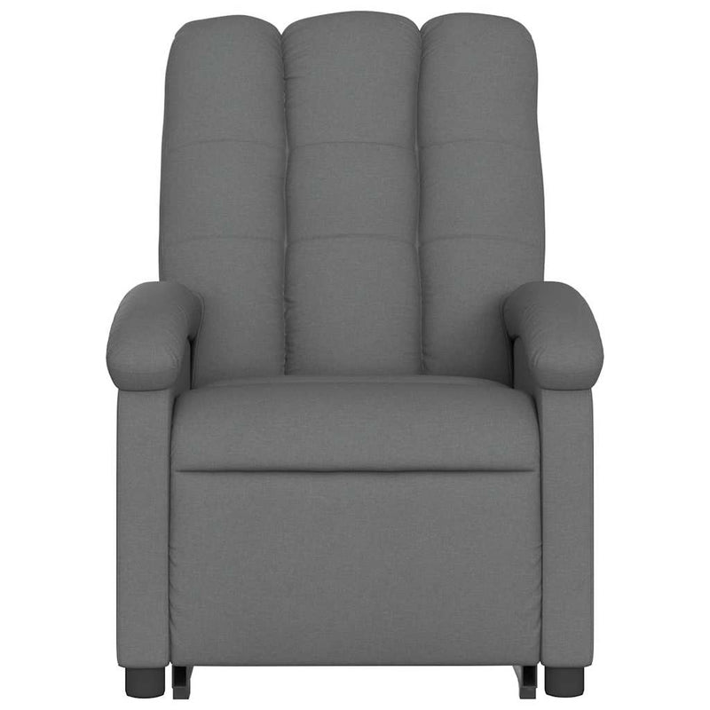 vidaXL Electric Stand up Massage Recliner Chair Dark Grey Fabric