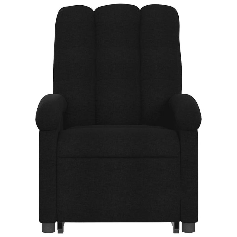 vidaXL Electric Stand up Massage Recliner Chair Black Fabric