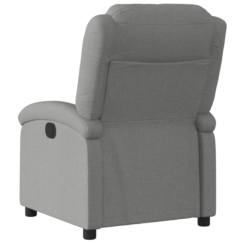 vidaXL Electric Recliner Chair Dark Grey Fabric