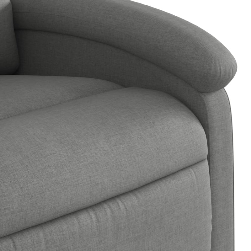 vidaXL Electric Recliner Chair Dark Grey Fabric