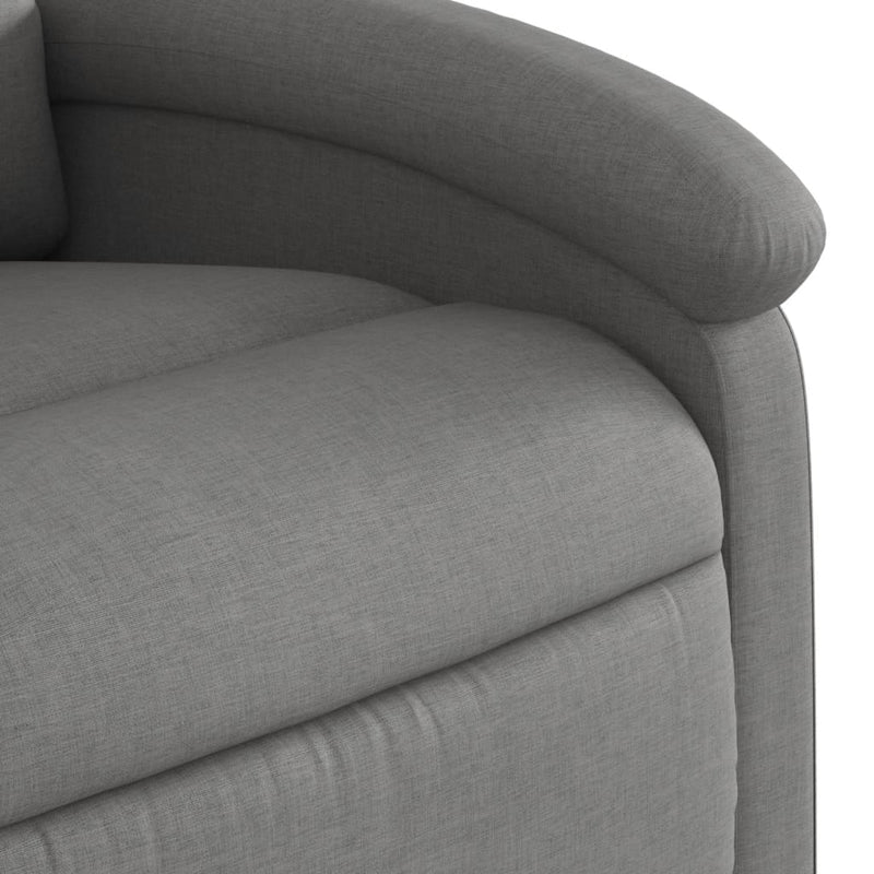 vidaXL Electric Massage Recliner Chair Dark Grey Fabric