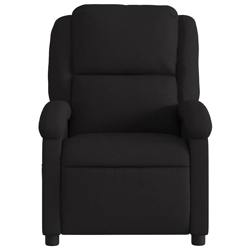 vidaXL Electric Massage Recliner Chair Black Fabric