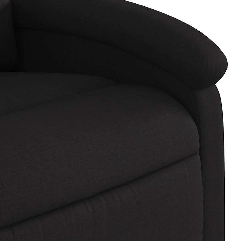 vidaXL Electric Massage Recliner Chair Black Fabric