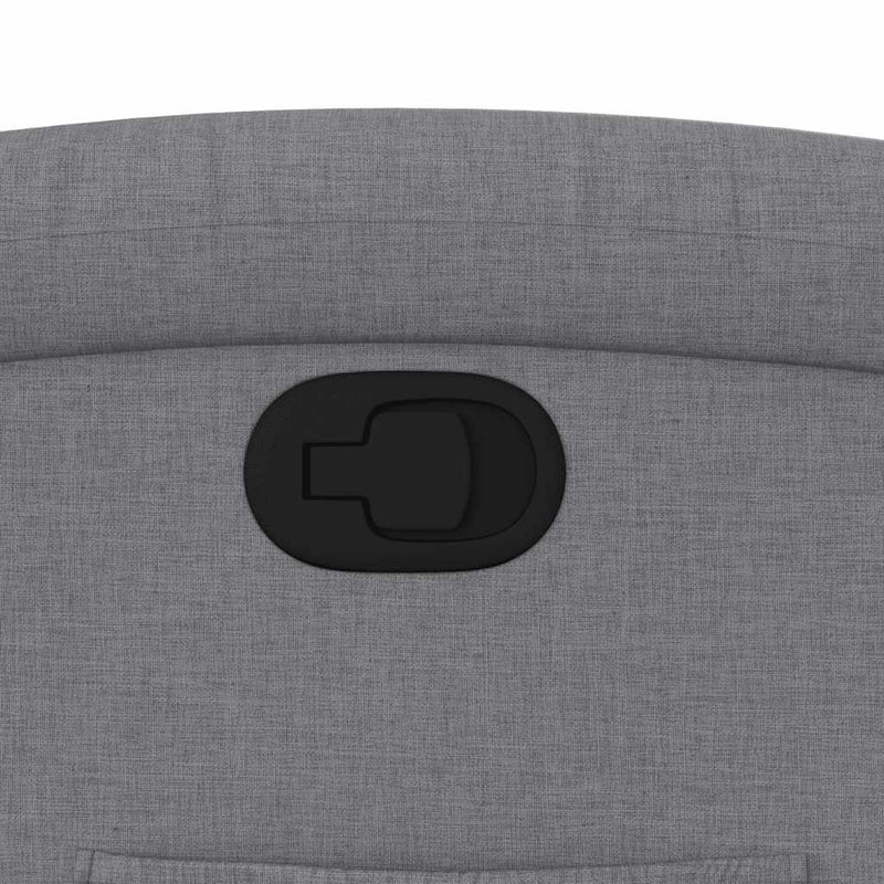 vidaXL Stand up Recliner Chair Light Grey Fabric