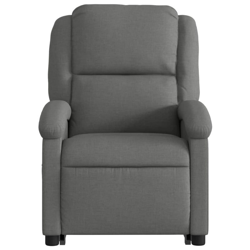 vidaXL Stand up Recliner Chair Dark Grey Fabric