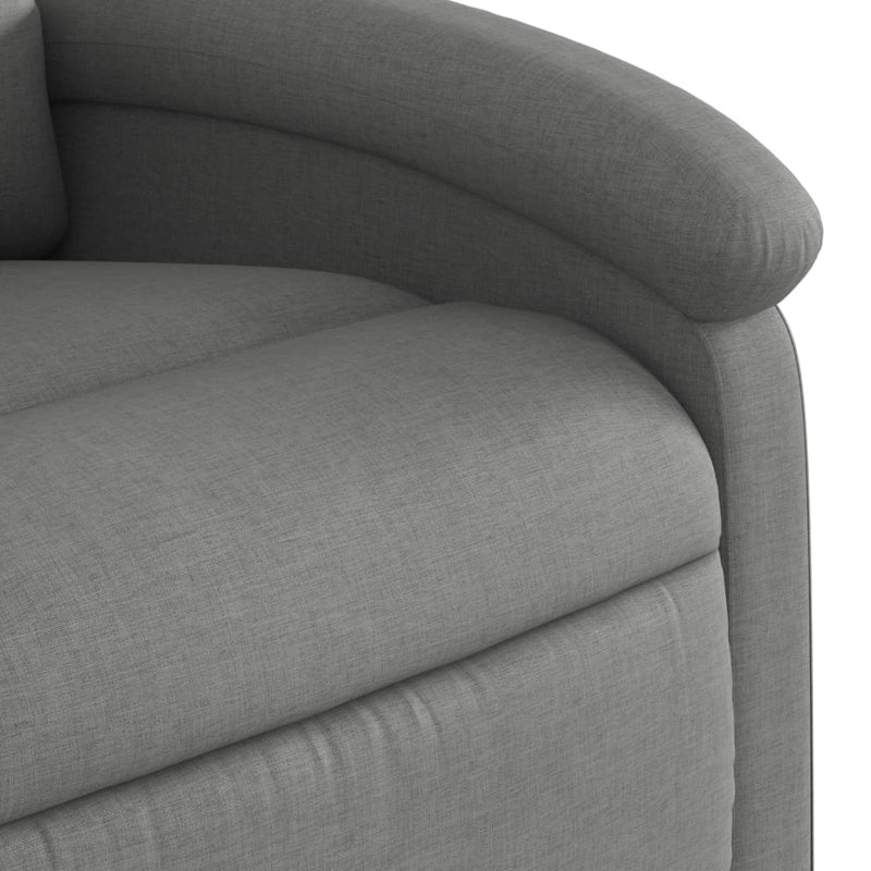 vidaXL Stand up Massage Recliner Chair Dark Grey Fabric