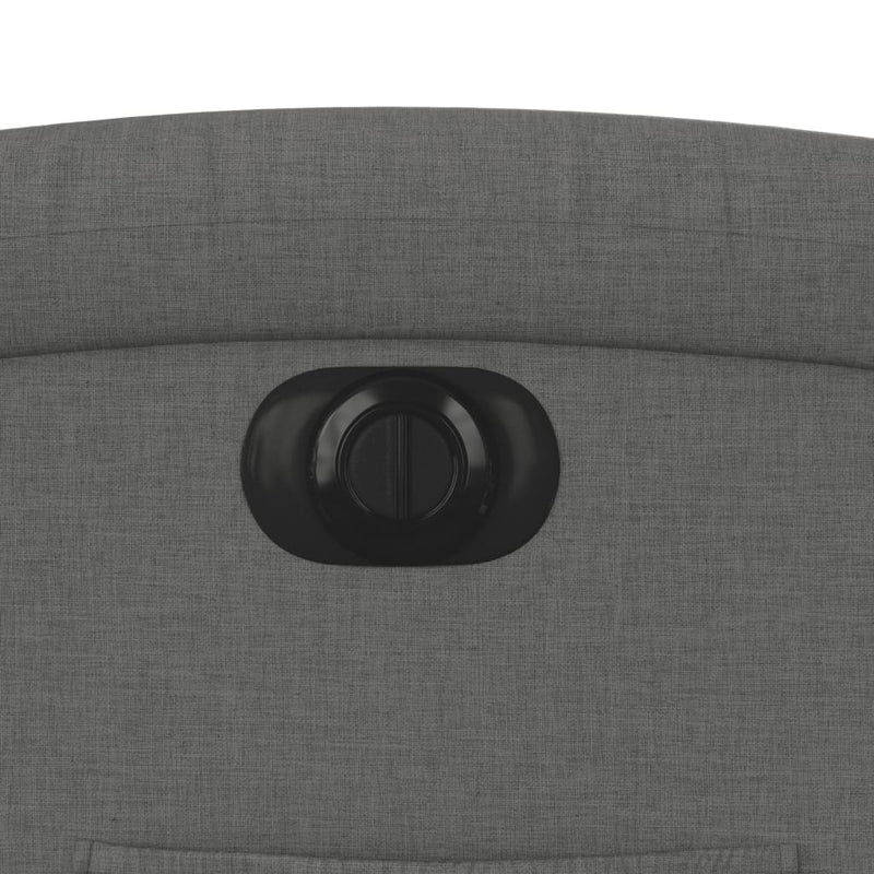 vidaXL Electric Stand up Recliner Chair Dark Grey Fabric